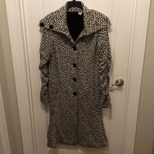Animal Print Long Coat
